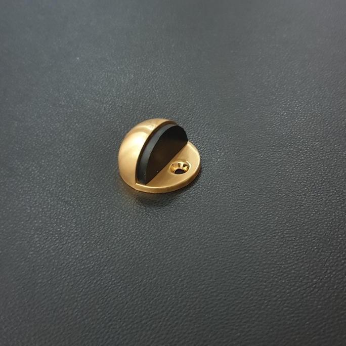 Door stopper penahan pintu satin brass karet bumper 3M double tape