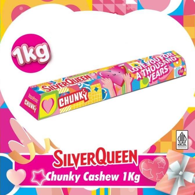 Coklat Silverqueen Chunky Bar 1kg Silver queen Love King Size 1000gr
