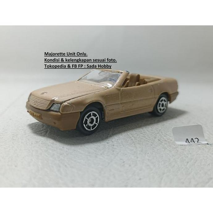 DIECAST MAJORETTE MERCEDES-BENZ 500 SL CABRIOLET CREAM UNIT ONLY CADATOYS