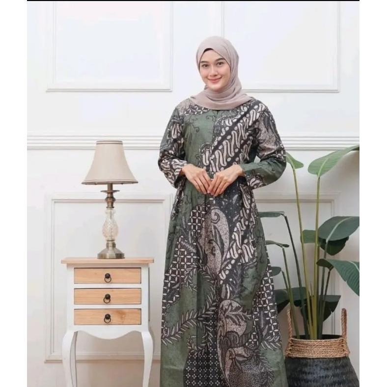 Grade Ori Gamis Batik Pekalongan Busui  Jumbo Ld 100 Ld 110 Ld 120 Ld 130 Baju Muslimah Terbaru