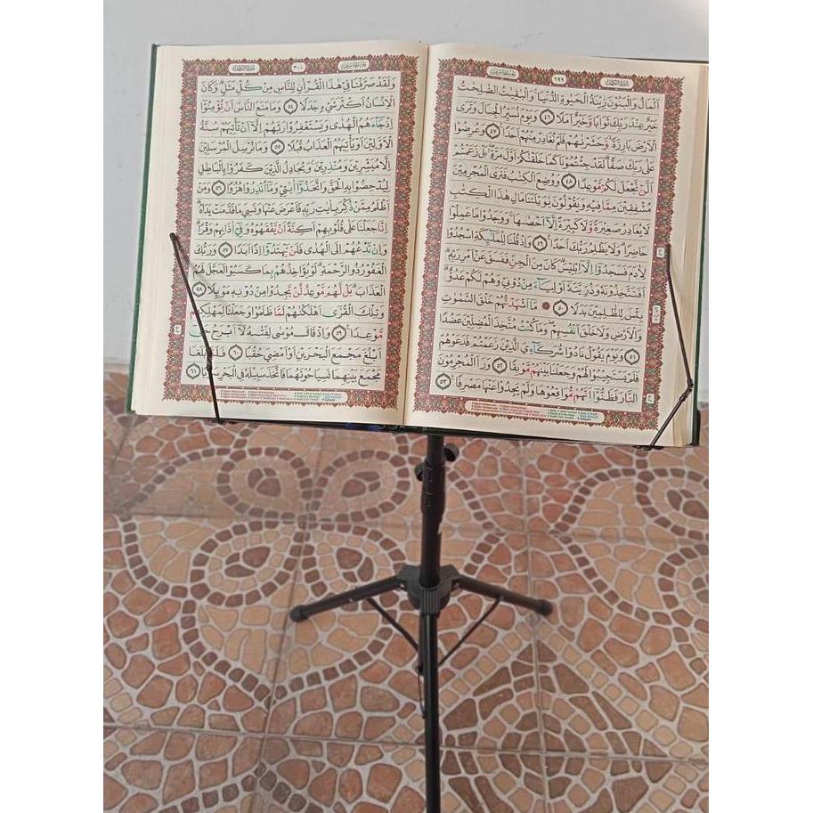 Meja Baca Quran Lipat - Stand Quran Rehal Duduk Berdiri - Praktis GM