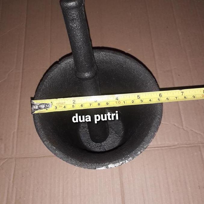 LUMPANG BESI UNTUK TUMBUK BUMBU JAMU DLL. UKURAN KECIL MM