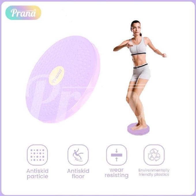 PRANA Magnetic Trimmer Jogging Body Plate Waist Twisting Alat Bakar Lemak-Alat Olahraga Putar Magnet