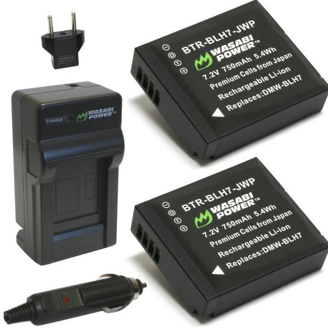 Wasabi Power Battery & Charger KIT for Panasonic DMW-BLH7 DMW-BLH7E DMW BLH7 BLH7E Lumix DC GX800 GX