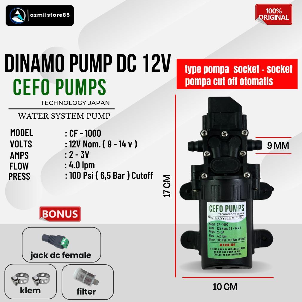 NEW POMPA AIR DC 12V / DINAMO SPRAYER/ CEFO PUMPS CF - 1000 [terbaik][terlaris]