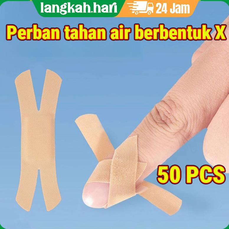 Plester luka khusus berbentuk X, plester sendi, plester ujung jari, plester tahan air, elastis tingg