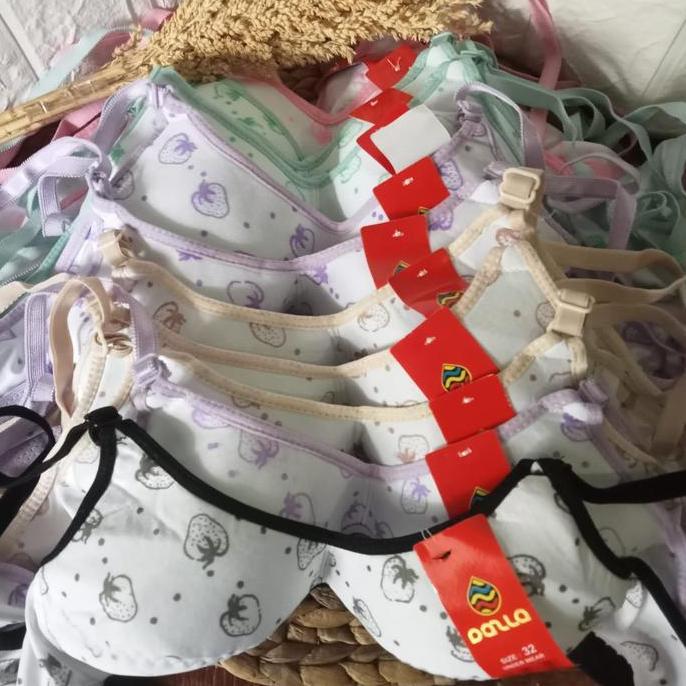 Miez- 1 Lusin Bh Remaja - Bh Motif Lusinan - Bh Size 32 34 36 38 Rna Dan Motif Random