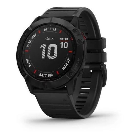 Garmin Fenix 6x Pro Solar Gray Black Band Jam GPS Ori Titanium Carbon