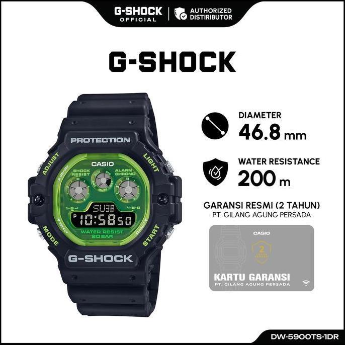 G-SHOCK jam Tangan pria Digital DW-5900TS-1DR