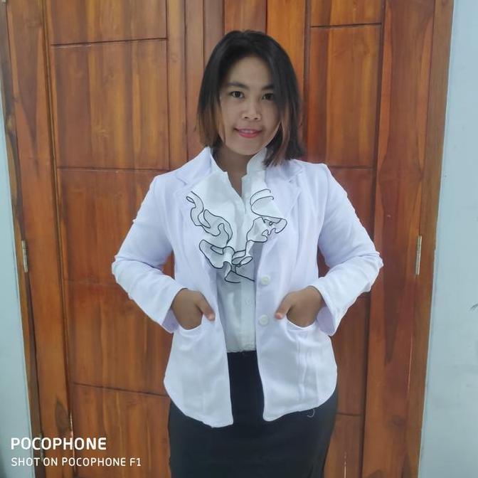Ropa- Blazer Putih Kantor Nita Blazer Kerja Nita Putih