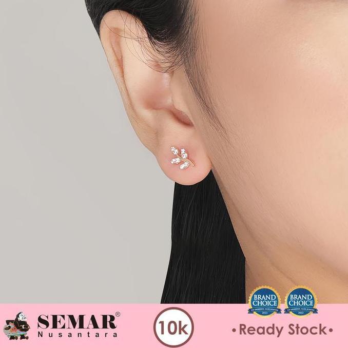 Tevanikarya - Anting Emas Tindik Daun Gold 10K Semar Nusantara