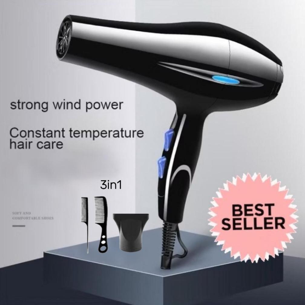 BESTPROMO Hair Dryer Professional Salon Pengering Rambut Mini Hair Dryer Low Watt Multi Hair Styler 