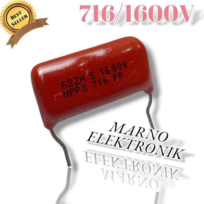 CAPASITOR MILAR 7N1 1,1N 71N 716 1600V 1.6KV 7NAN01 7 NANO 1 MILAR A2162