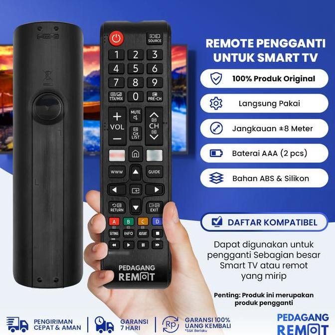Ready Remote TV Samsung Smart TV Original / Remot LCD LED Samsung Smart TV Ori IR Non Voice
