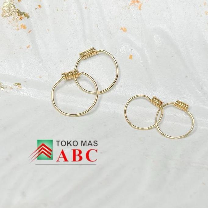 Tevanikarya - -ABC KEPATIHAN- anting lilit bayi -+0.500gram emas tua 16k
