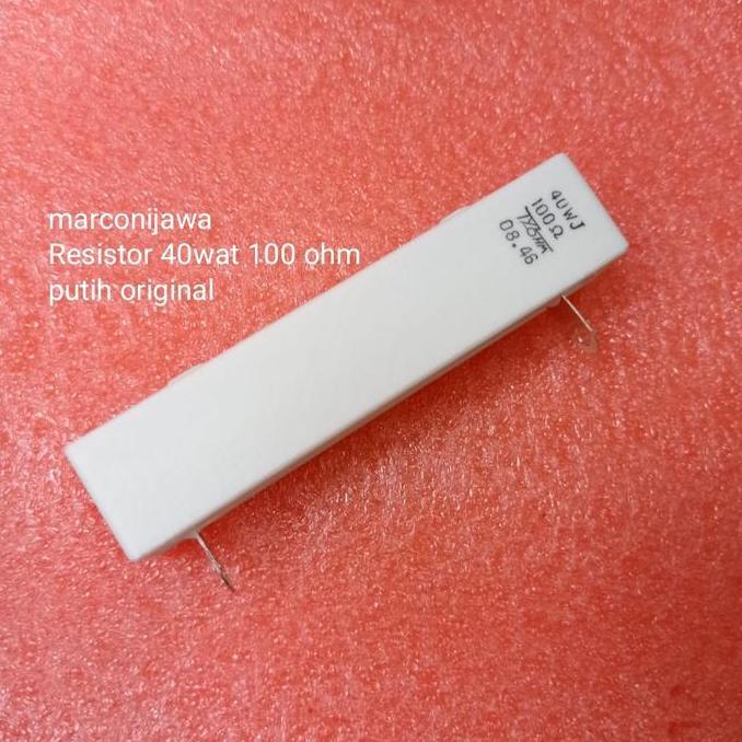 Resistor 40wat 100 ohm putih original