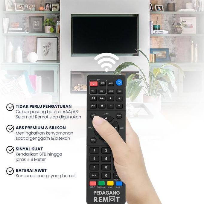 Ready Remote STB Polytron PDV 600 T2 / Remot Set Top Box Polytron PDV 610 PDV 700
