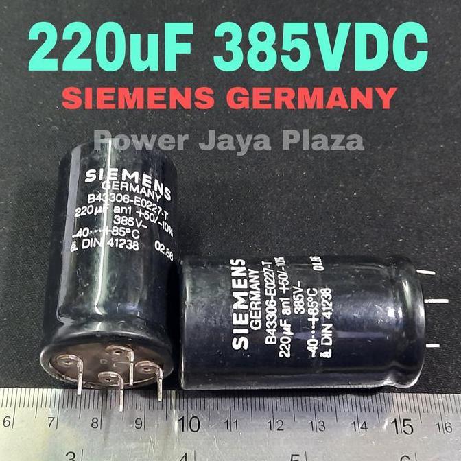 Elco 220Uf 385V Dc Original Siemens Germany