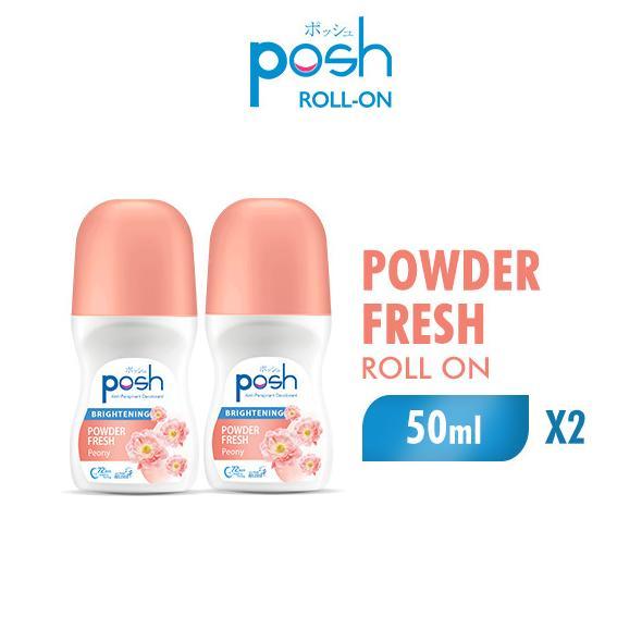 Posh Roll On Deodoran Powder Fresh Botol 50 ml x2