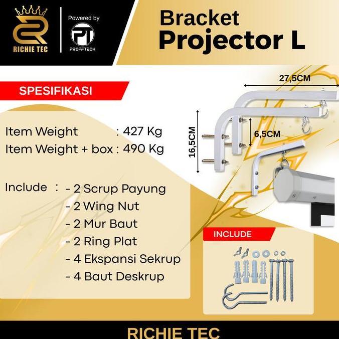 Bracket Layar Proyektor/ Screen Proyektor. Rc