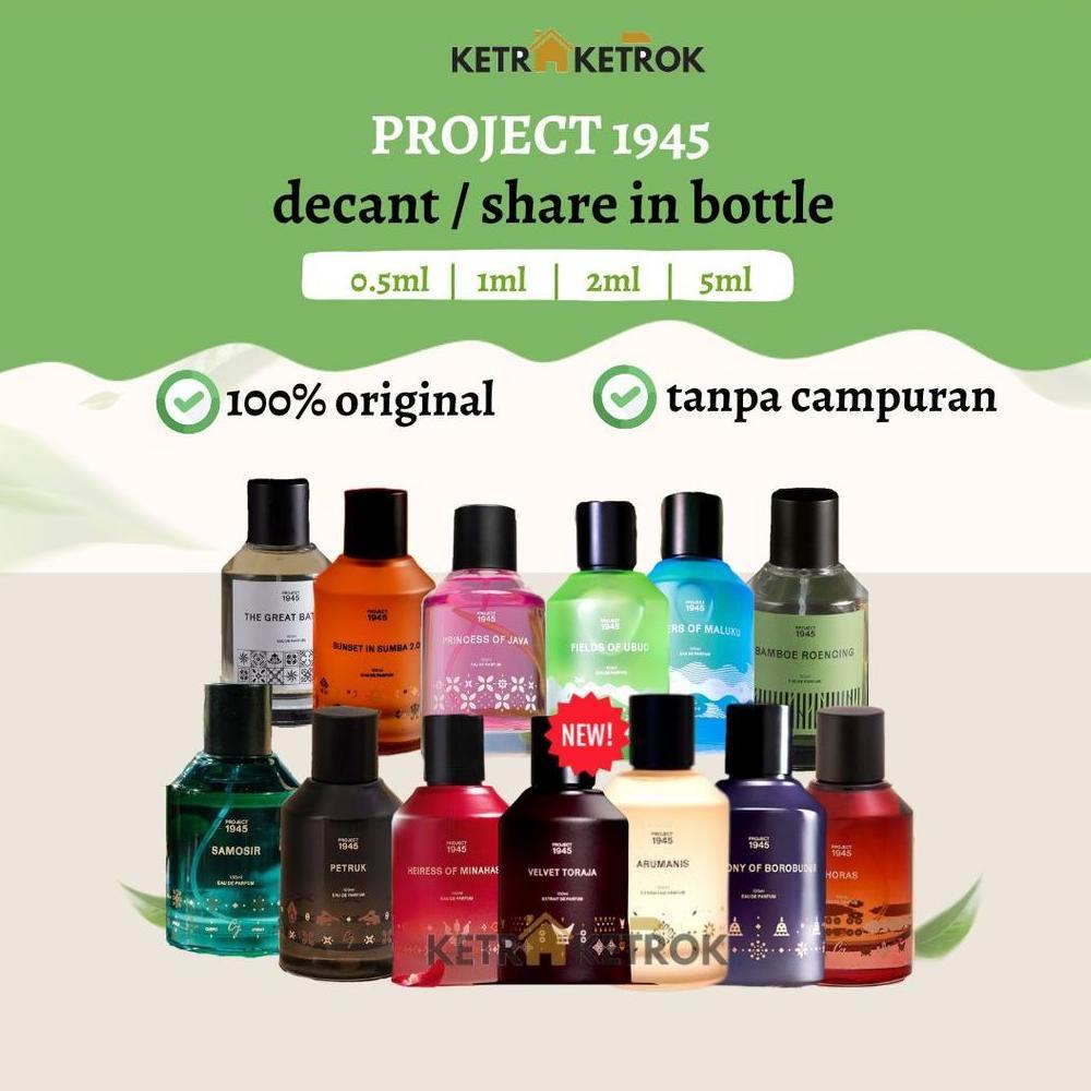 DECANT SHARE Parfum Project 1945 Velvet Toraja Arumanis  Heiress of Minahasa  CJ Petruk Horas