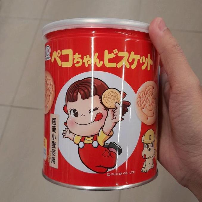 Fujiya Peko Biskuit Peko Biscuit Kaleng Import 100Gr