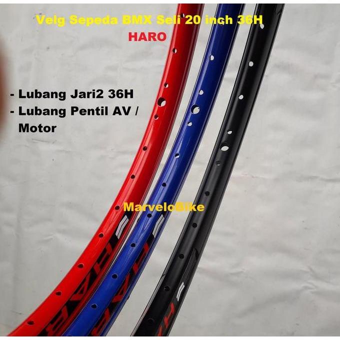 Rims Velg Sepeda Lipat BMX 20 inch 36 Hole Merk HARO murah