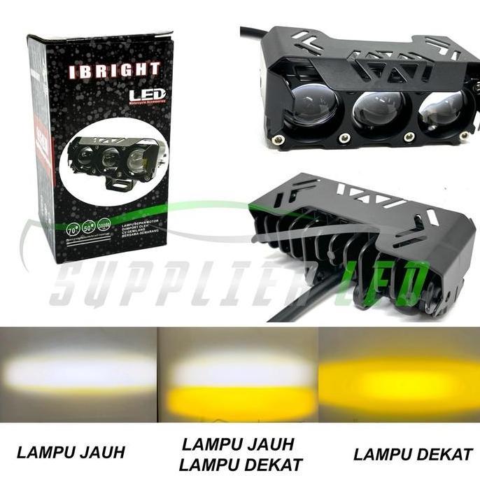 Lampu Tembak 3 Mata Cr7 Ibright Slim