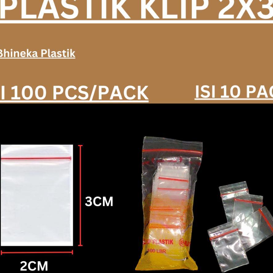 Plastik Klip Klip Kecil Uk 2X3 (1000Pcs), Zip Lock, Plastik Klip Obat, Plastic Clip