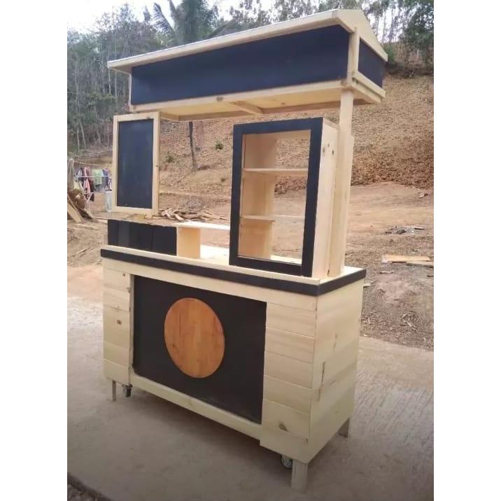 Terlaris Gerobak Booth Plitur Roda Trolly (Thaitea/Minuman/Boba)