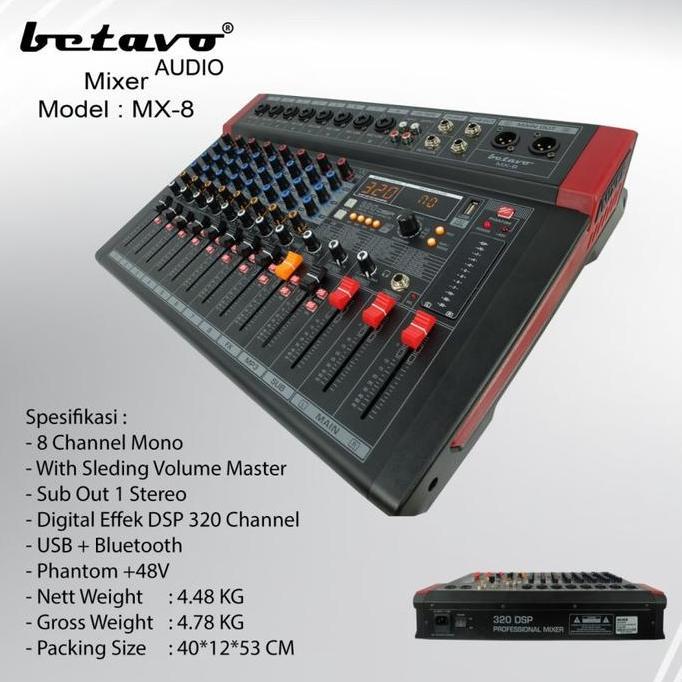 POWER MIXER BETAVO MX8 MIXER BETAVO MX 8