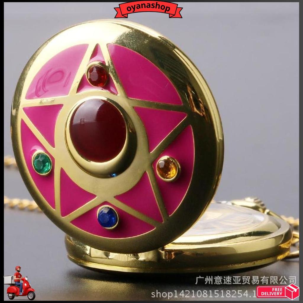 Sppw Sailor Moon Pocket Watch Jam Saku Sailormoon Magical Girl Mahou Shoujo Murah Berkualitas