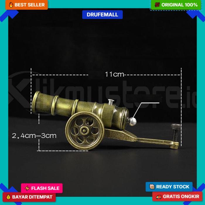 Meriam Mortir Mainan Besi Anak Tembak Pelontar Peluru Cannon Mortar Toys Kualitas Oke
