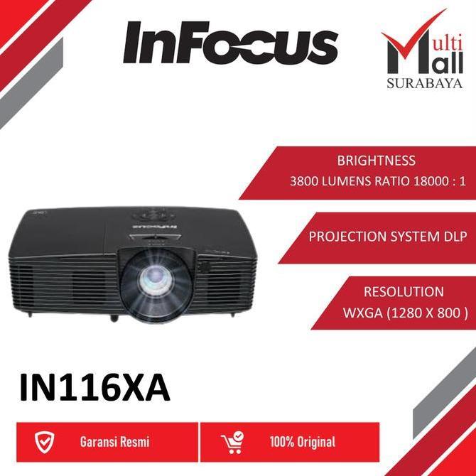 Proyektor Infocus In 116 Xa Projector Wxga 3800 Lumens New