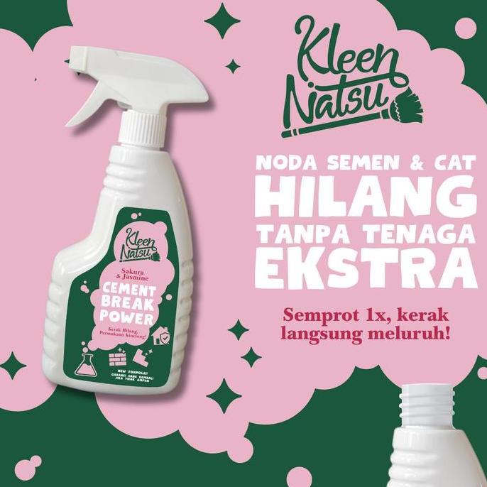 PEMBERSIH NODA SEMEN DAN CAT TEMBOK KLEENNATSU (FREE SIKAT) Cement Remover Cairan Spray Penghilang L