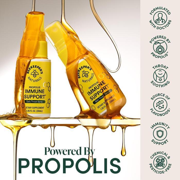 Beekeeper's Naturals Propolis Throat Spray Immnune Support Sore Throat