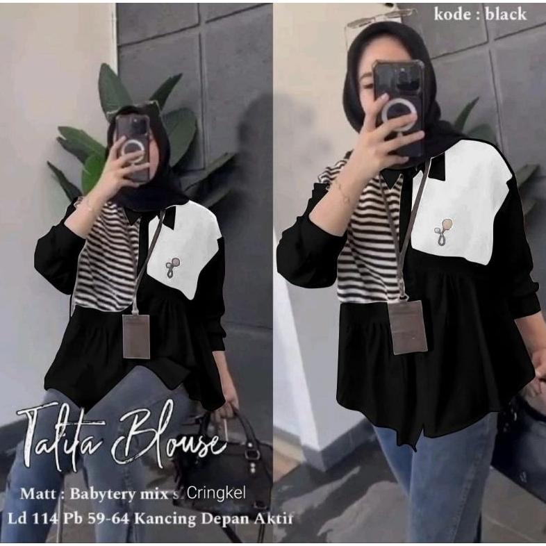 New Arrival Talita Blouse / Kemeka Kantor / Kemeja Wanita / Atasan Kekinian / Blouse Wanita / Kemeja