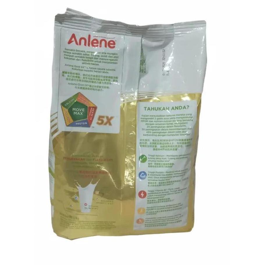 Ready stock Susu Anlene Gold Orang Tua Low Sugar High Calcium Malaysia