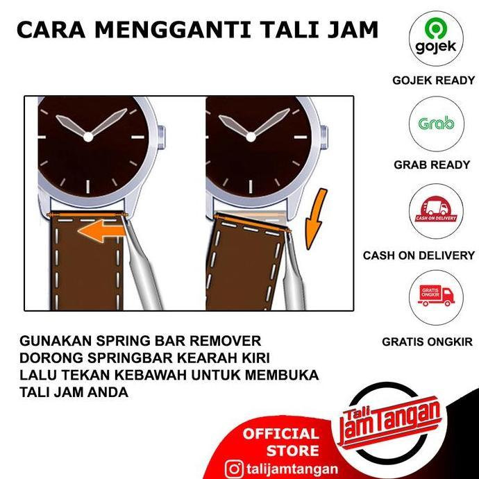Tali Jam Tangan Bund Strap untuk Fossil CH2891 CH3051 CH2564 CH2565