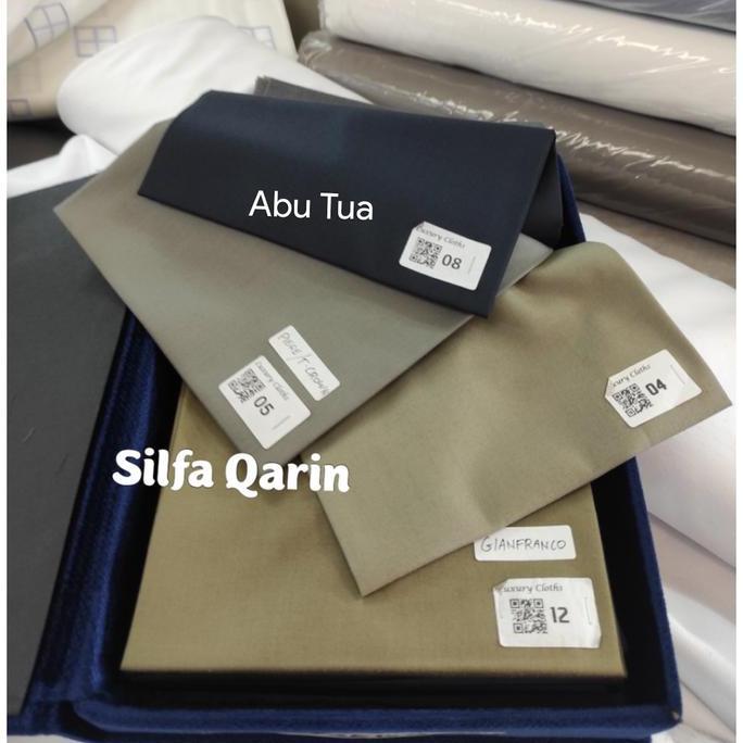Kain Bahan Celana Stretch Super Semi Wool Italy