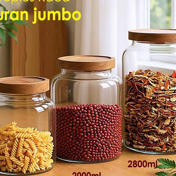 Toples Kaca Besar Toples Bening Toples Kue Kering Toples Krupuk Aesthetic Toples Kerupuk Jar Kaca Be