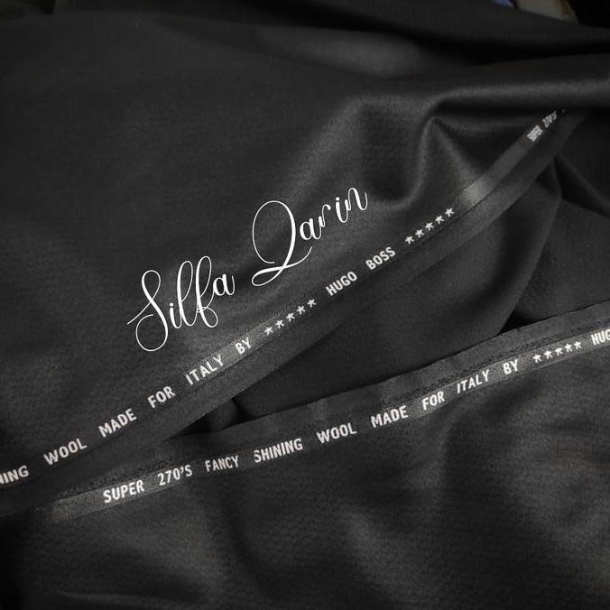Bahan Kain Celana Motif Semi Wool Italy