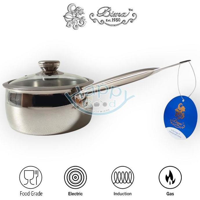 BIMA ORIGIN 18CM SAUCEPAN | PANCI MPASI | PANCI PENGGORENGAN STAINLESS STEEL SUS304