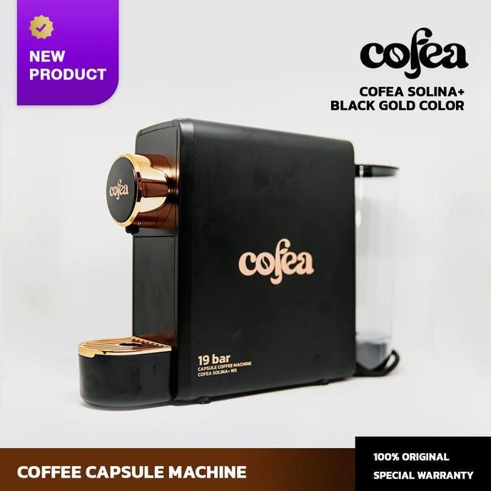 Terlaris Mesin Kopi Kapsul Cofea Solina+ Black Gold Capsule Coffee Machine Free 1 Box Cofea Coffee C