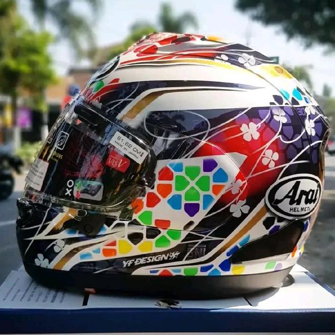 Arai Helm RX-7X Nakagami GP2 Baru dengan Desain Baru & Chinstrap DD Ring Tersedia dalam Ukuran S M L
