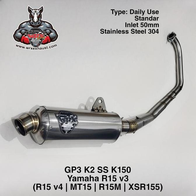 Knalpot WRX GP3 SS K150 R15 V3