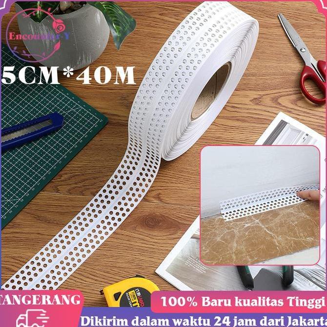 NEZGEFIG Corner Bead Pvc 40mx5cm Sudutan Tembok PVC Corner Bead Sudutan Luar Un