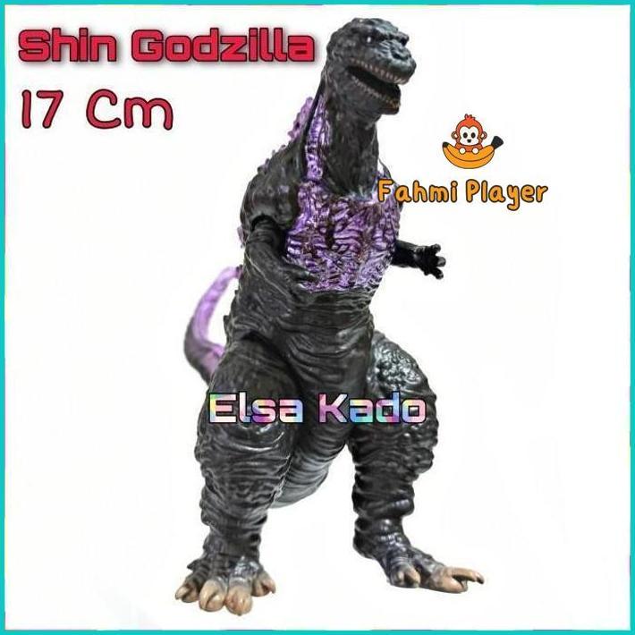 Mainan Monster Action Figure Shin Godzilla Ungu Purple Medium Size