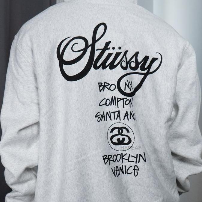 STUSSY World Tour Zip Hoodie [100% Authentic] DS