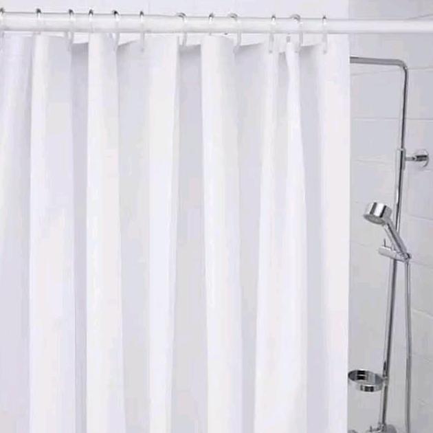 Tirai Kamar Mandi Premium / Tirai Shower / Tirai Hordeng Kamar Mandi / Tirai Kamar Anti Air Terlaris